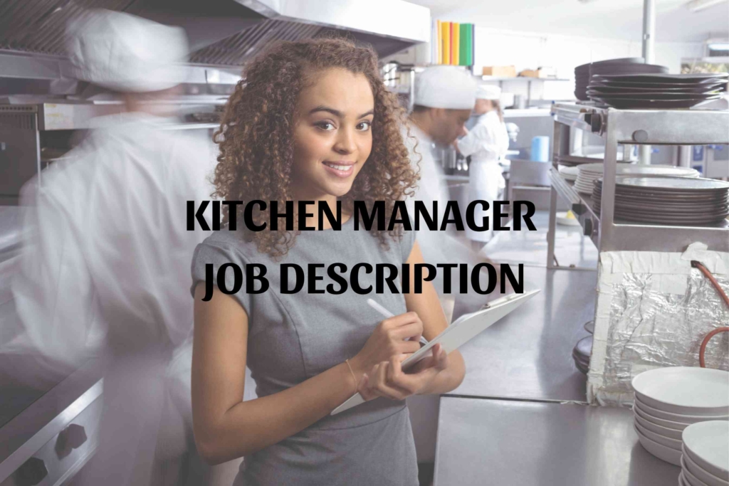 Kitchen Manager Job Description Pdf