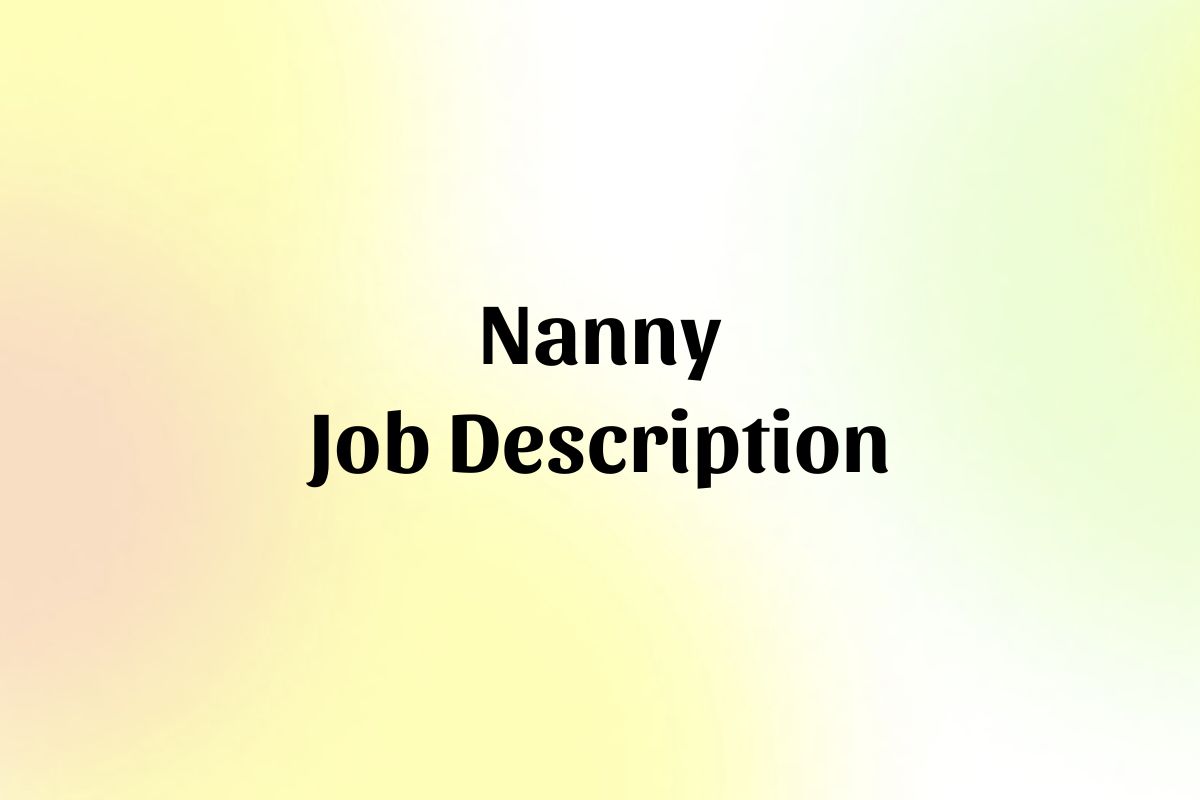 nanny-job-description-template